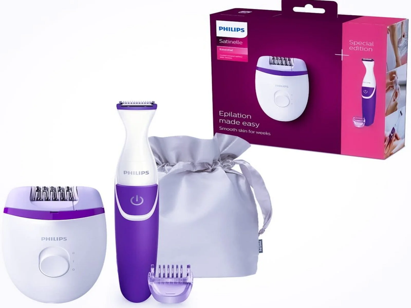 Depiladora Satinelle Essential Perfilador Philips - Image 2