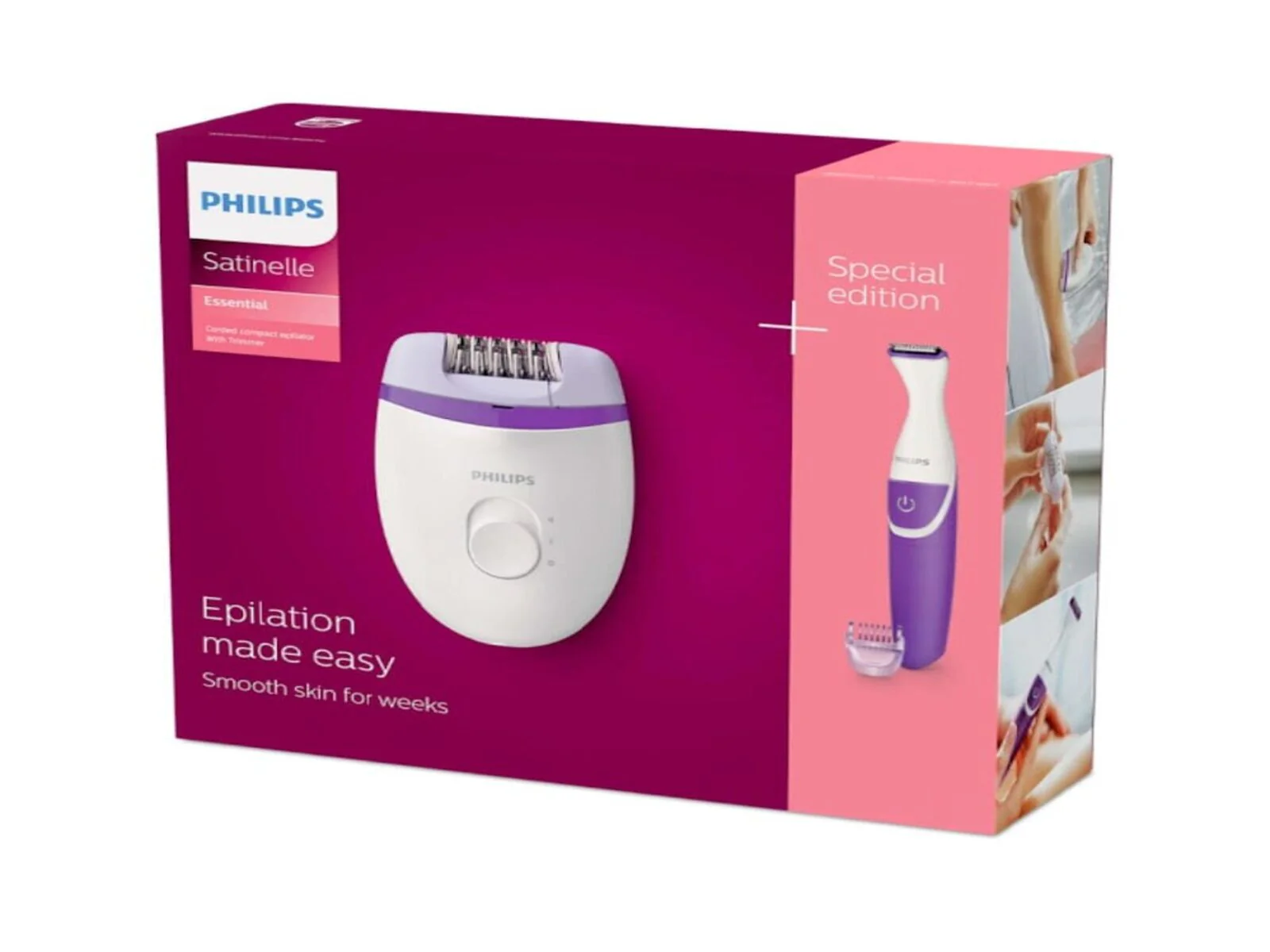Depiladora Satinelle Essential Perfilador Philips - Image 3